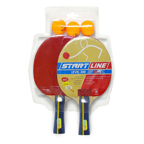Набор для настольного тенниса START LINE LEVEL 200 (2 ракетки,3 шар)