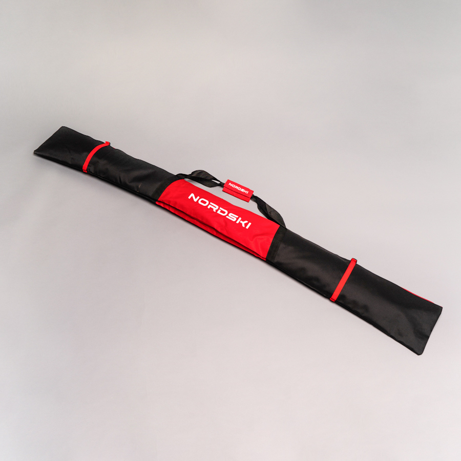 Чехол для лыж NORDSKI BLACK/RED 210