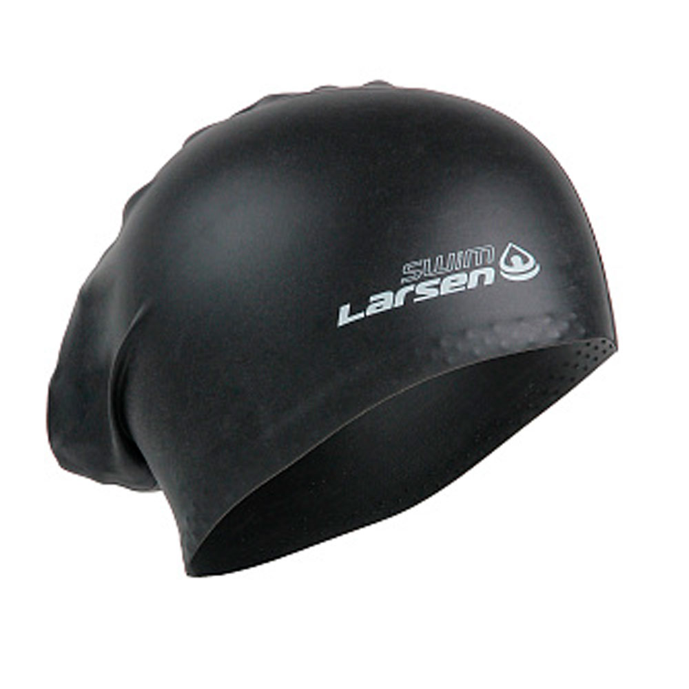 Шапочка LARSEN плавательная для длинных волос BLACK