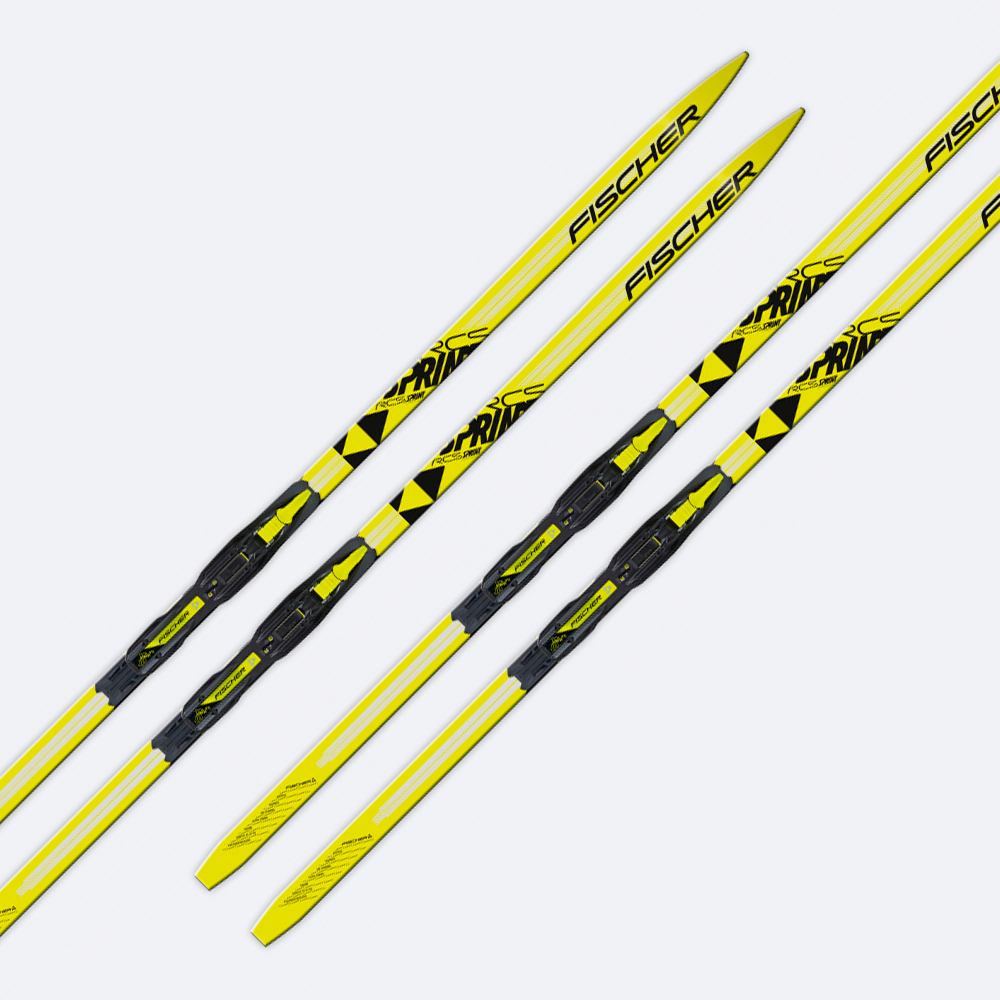 Беговые лыжи FISCHER SPRINT CROWN YELLOW JR